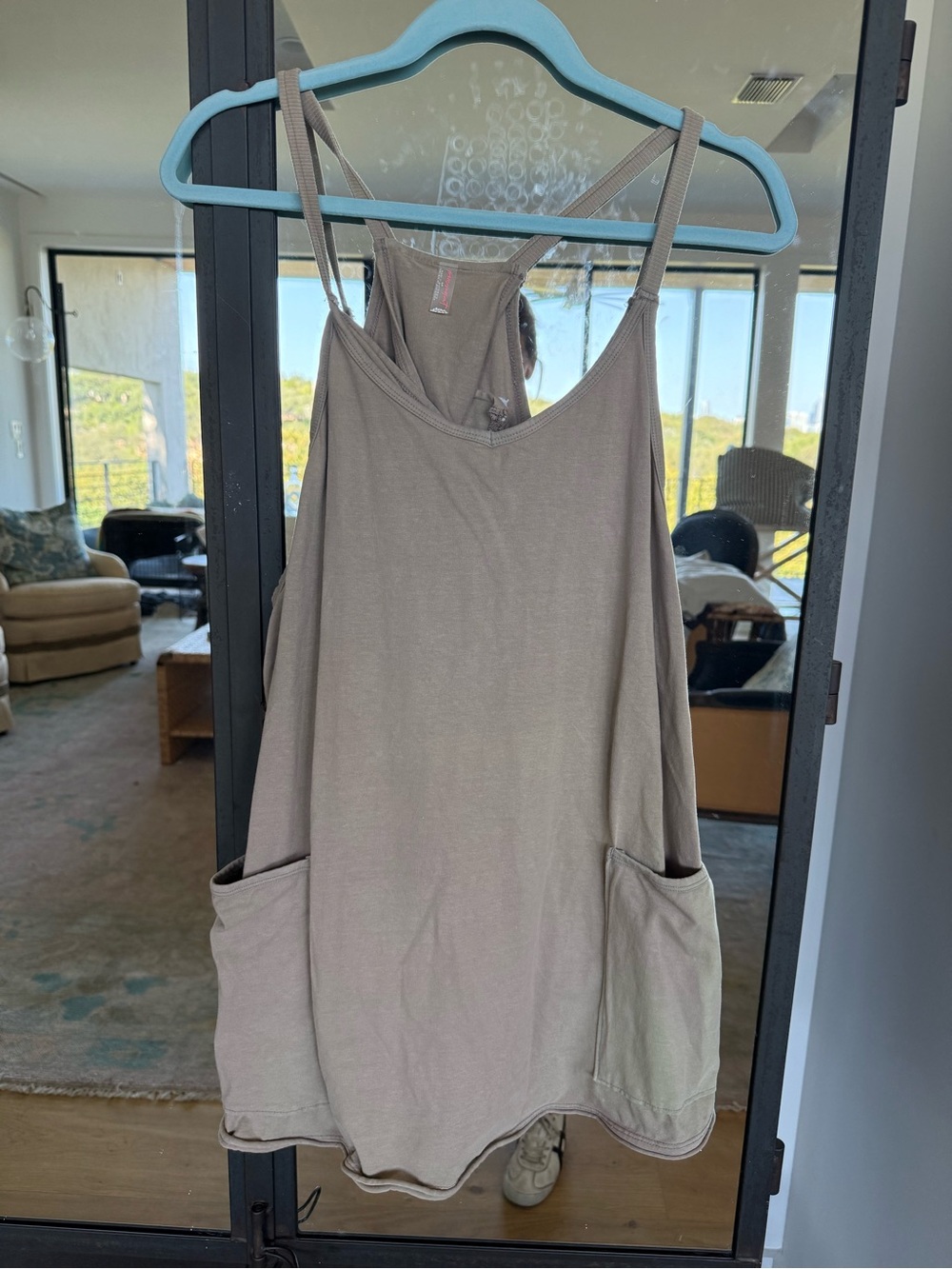 FP Movement by Free People Taupe Romper